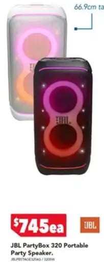 Harvey Norman JBL PartyBox 320 Portable Party Speaker. offer