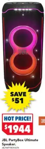 Harvey Norman JBL PartyBox Ultimate Speaker offer