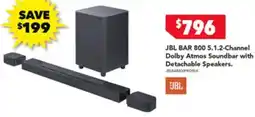 Harvey Norman JBL BAR 800 5.1.2-Channel Dolby Atmos Soundbar offer