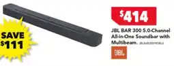 Harvey Norman JBL BAR 300 5.0-Channel All-in-One Soundbar offer