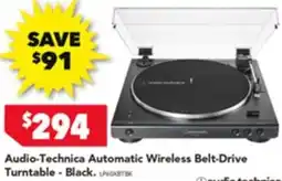 Harvey Norman Audio-Technica Automatic Wireless Belt-Drive Turntable offer