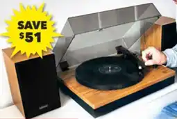 Harvey Norman Lenco Bluetooth Turntable with 2 Speakers offer