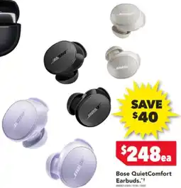 Harvey Norman Bose QuietComfort Earbuds offer