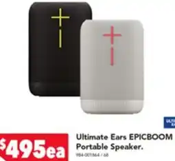 Harvey Norman Ultimate Ears EPICBOOM Portable Speaker offer