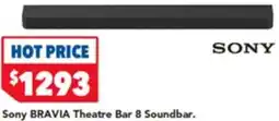 Harvey Norman Sony BRAVIA Theatre Bar 8 Soundbar offer
