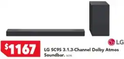 Harvey Norman LG SC9S 3.1.3-Channel Dolby Atmos Soundbar offer