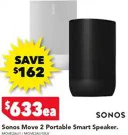 Harvey Norman Sonos Move 2 Portable Smart Speaker offer