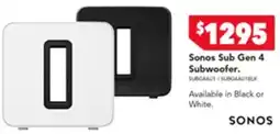 Harvey Norman Sonos Sub Gen 4 Subwoofer. offer