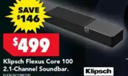 Harvey Norman Klipsch Flexus Core 100 2.1-Channel Soundbar offer
