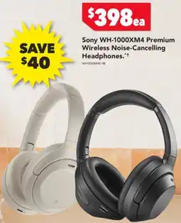 Harvey Norman Sony WH-1000XM4 Premium Wireless Noise-Cancelling Headphones offer