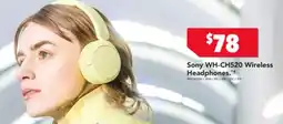 Harvey Norman Sony WH-CH520 Wireless Headphones. offer