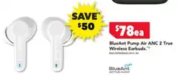 Harvey Norman BlueAnt Pump Air ANC 2 True Wireless Earbuds. offer