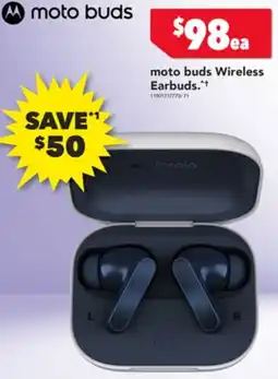 Harvey Norman moto buds Wireless Earbuds. offer