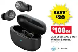 Harvey Norman JLab JBuds ANC 3 True Wireless Earbuds. offer