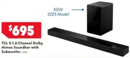 Harvey Norman TCL 5.1.2-Channel Dolby Atmos Soundbar offer