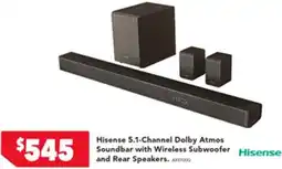 Harvey Norman Hisense 5.1-Channel Dolby Atmos Soundbar offer
