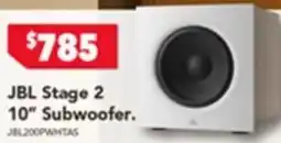 Harvey Norman JBL Stage 2 10" Subwoofer. offer