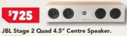 Harvey Norman JBL Stage 2 Quad 4.5" Centre Speaker offer
