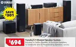 Harvey Norman Yamaha 5.1-Channel Speaker System. offer