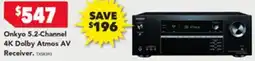 Harvey Norman Onkyo 5.2-Channel 4K Dolby Atmos AV Receiver offer