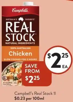 Foodworks Campbell's Real Stock offer