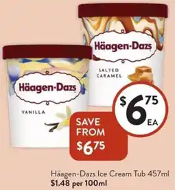 Foodworks Häagen-Dazs Ice Cream Tub offer