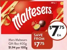 Foodworks Mars Maltesers Gift Box offer