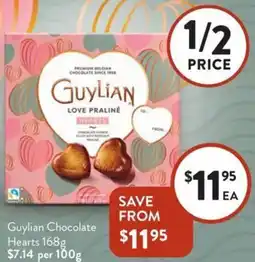 Foodworks Guylian Chocolate Hearts offer