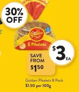 Foodworks Golden Pikelets offer
