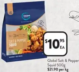 Foodworks Global Salt & Pepper Squid offer