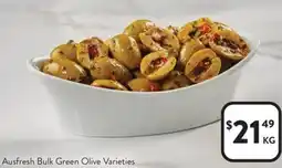 Foodworks Ausfresh Bulk Green Olive Varieties offer