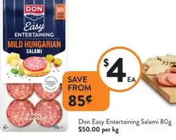 Foodworks Don Easy Entertaining Salami offer