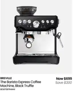 Myer The barista express coffee machine offer
