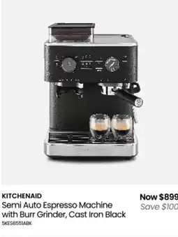 Myer Semi auto espresso machine with burr grinder offer