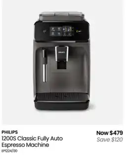Myer 1200S Classic Fully Auto Espresso Machine offer