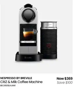 Myer Citiz & milk coffee machine offer