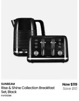 Myer Rise & shine collection breakfast set offer