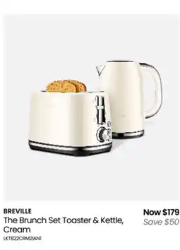 Myer The Brunch Set Toaster & Kettle, Cream offer