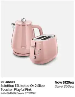 Myer Eclettica kettle or 2 slice toaster offer