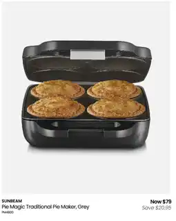 Myer Pie magic traditional pie maker offer