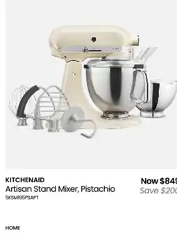 Myer Artisan stand mixer, pistachio offer
