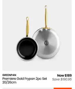 Myer Premiere gold frypan offer