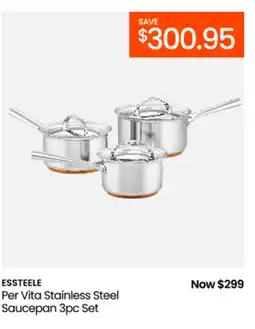 Myer Per vita stainless steel saucepan offer