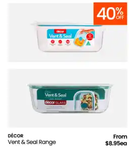 Myer Vent & Seal Range offer