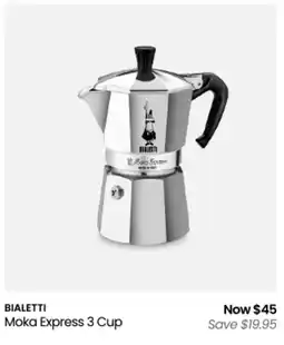 Myer Moka express 3 cup offer