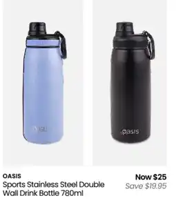 Myer Sports stainless steel double wall drink bottle offer