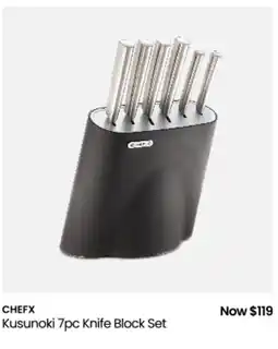 Myer Kusunoki 7pc knife block set offer