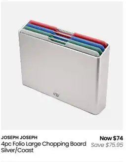 Myer 4pc folio large chopping board offer