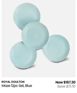 Myer Maze 12pc set blue offer