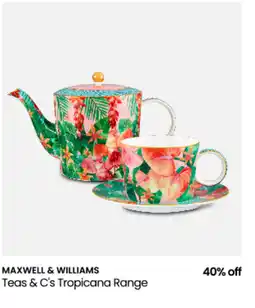 Myer Teas & c's tropicana range offer
